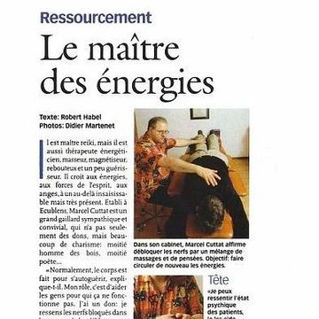 Marcel Cuttat - Maître Reiki - Thérapeute énergéticien - Pully - article L'Illustré